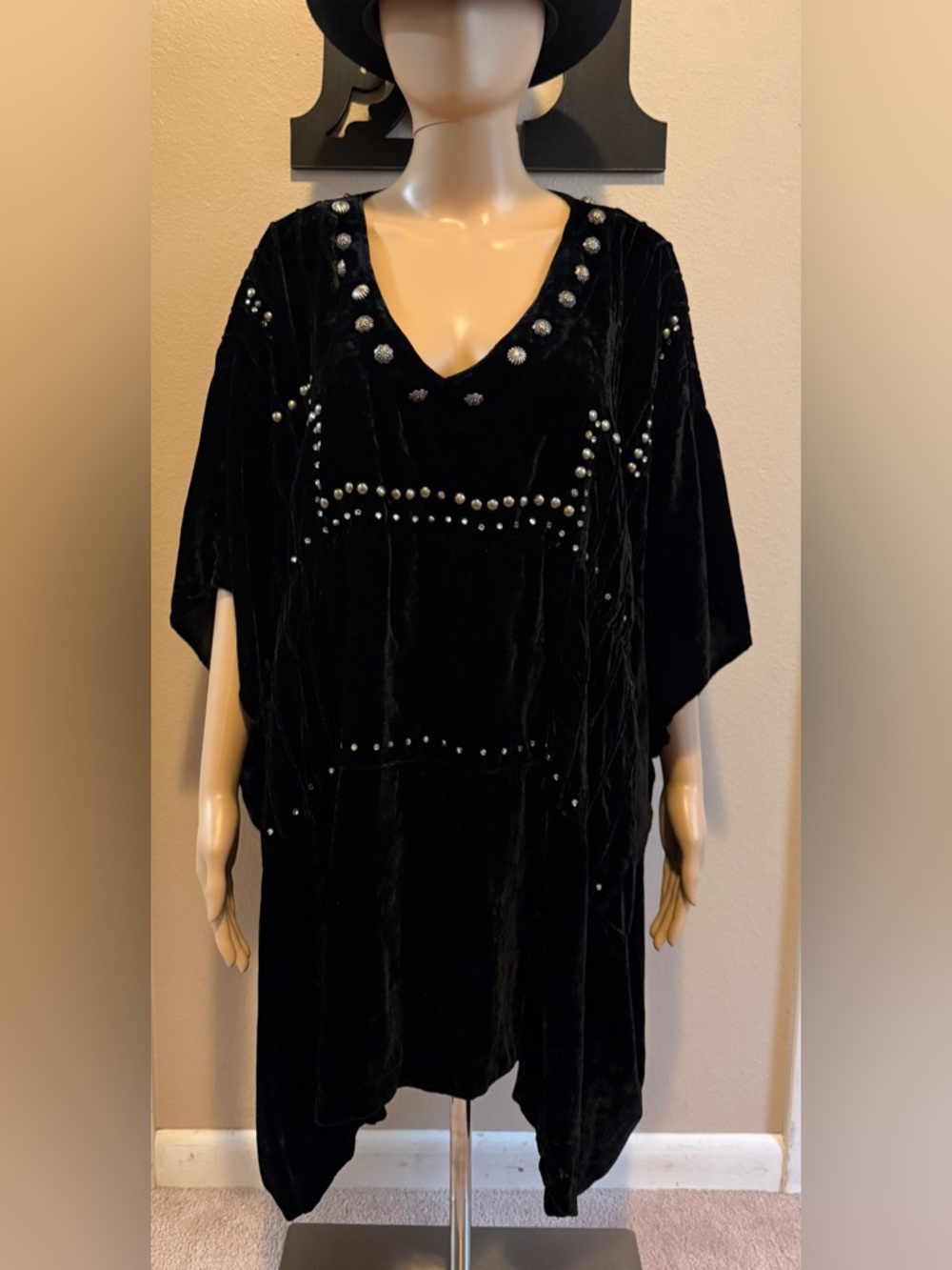 Double D Ranch Black Poncho